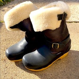 Sven shearling clog boots